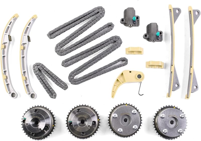Kit de corrente de distribuição do motor AUCERAMIC com engrenagens VVT para Hyundai e Kia – 16 peças