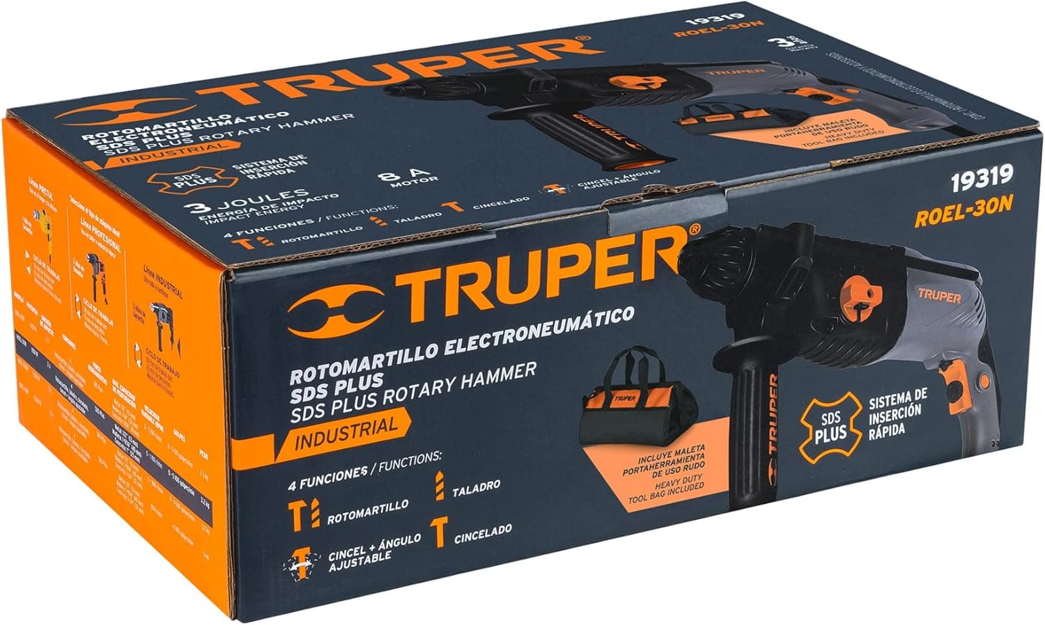 Rotomartillo electropneumatic SDS plus 3.0 Joules