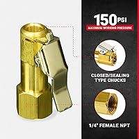 Vista 2 de Milton FNPT Adaptador neumático estilo europeo 1/4 pulgadas