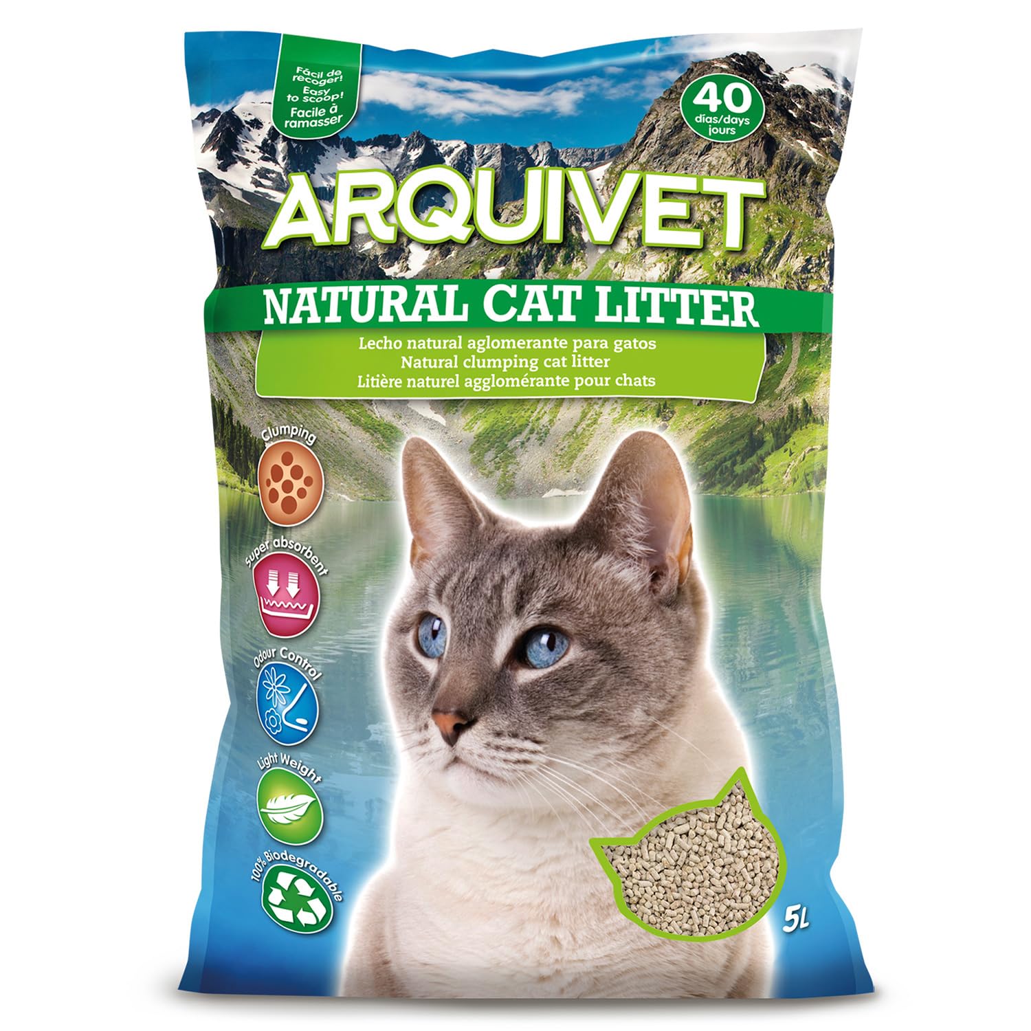 Arquivet Arena Aglomerante Para Gatos 5 L