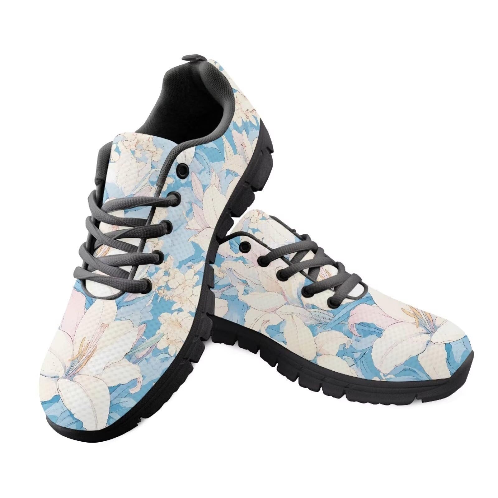 Piuma Comfort Scarpe da passeggio Lily Orchid Leggero Traspirante Mesh Shoe Lady Girls Athletic, Fiore di giglio., 42.5 EU