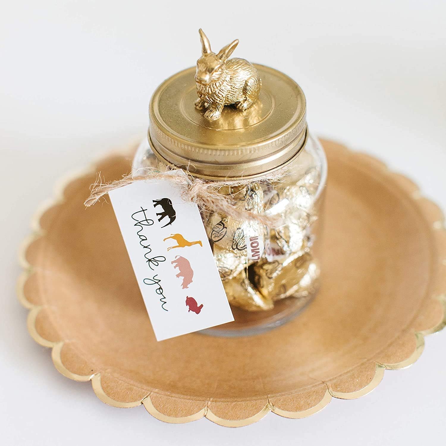 Kisses with Almonds Milk Chocolate Candy - 2lb Bulk Kisses Individually Wrapped Chocolate Candy in Gold Foils - Almond Candy Bulk Bag - 2 Pounds