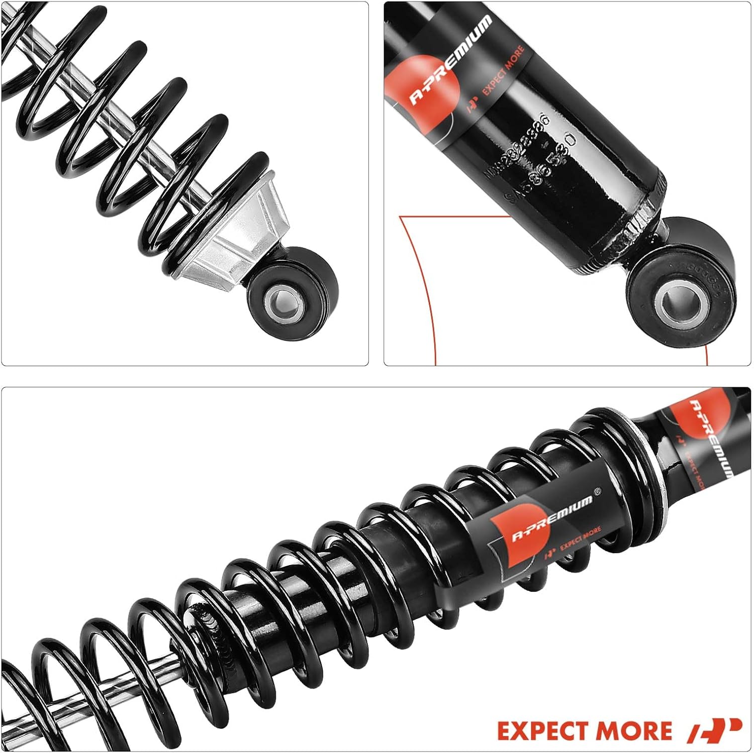 A-Premium Rear Towing Shocks Compatible with Ford F-150 [4WD/AWD] 2009-2014 - 2x Replacement Suspension Load Adjusting Shock Absorber Strut