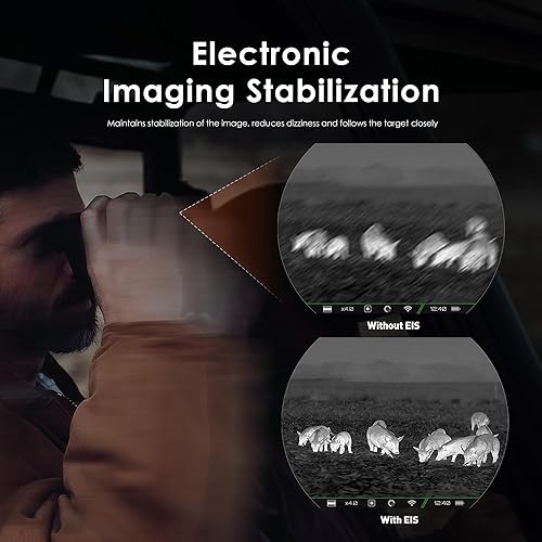 Miniatura 4 de RIX Pocket K3 Monocular Térmico Portátil para Caza, 384x288 (50Hz), Wi-Fi, Monocular de Visión Nocturna Portátil