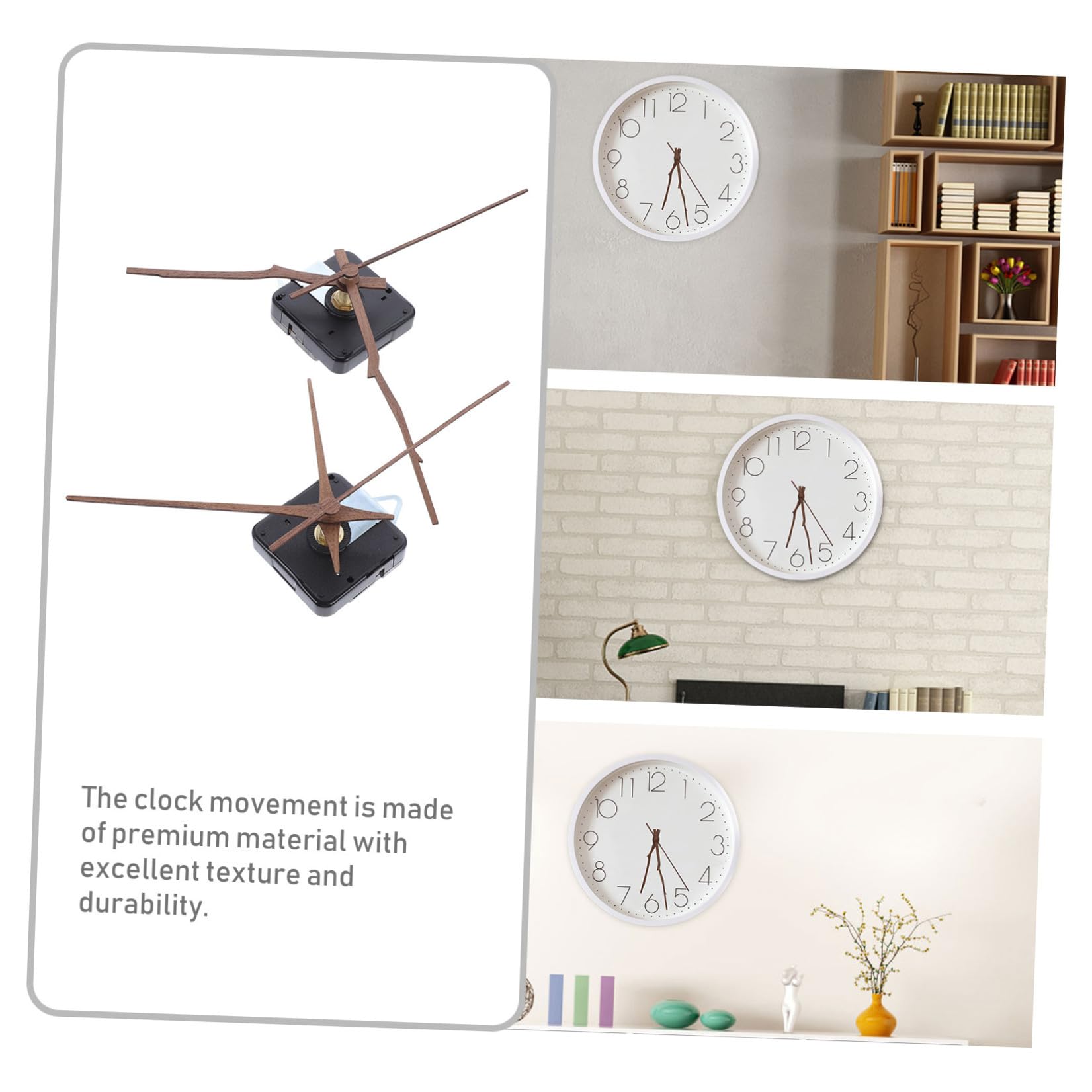 UKCOCO 6sätze Teiliges Ersatzkit Mit Hochdrehmoment Und Zeigern Für Wanduhr Leise Quartz-uhrmechanik Für Uhrgestaltungen