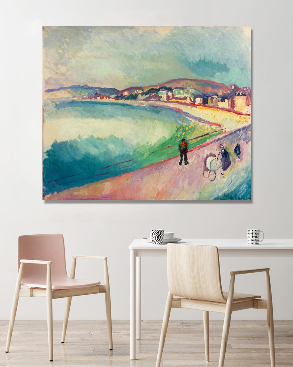 NHLDZYH Raoul Dufy (piękna sceneria 7), plakat podróżny w stylu vintage, sztuka impresjonistyczna, obraz ścienny na płótnie do dekoracji domu, 30 x 36 cm, tylko płótno