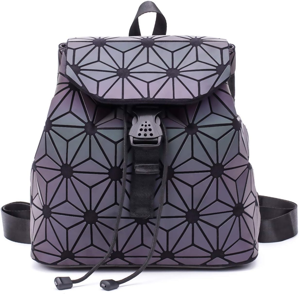 reflective backpack geometric