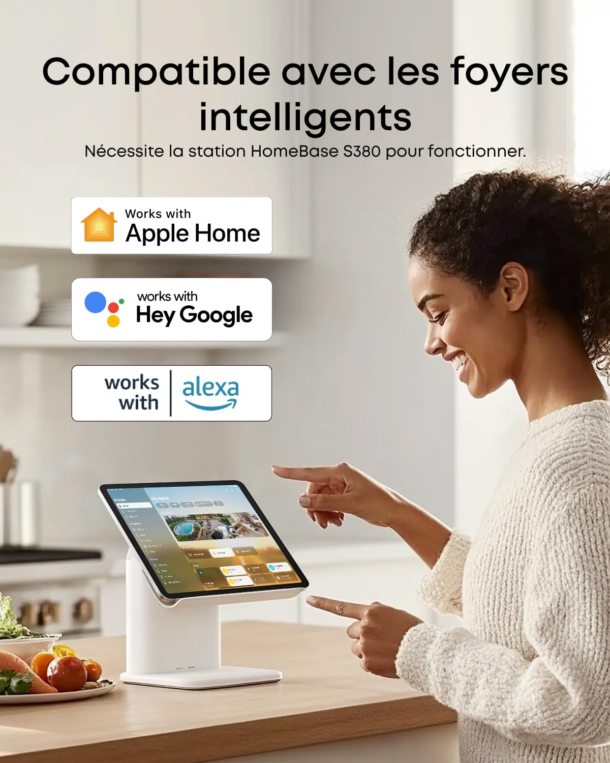 eufy Security SoloCam E42, caméra Solaire 4K sans Fil pour Dehors, Suivi IA, Stroboscope,Camera Surveillance WiFi, Reconnaissance faciale,Stockage Local Jusqu’à 14 TB