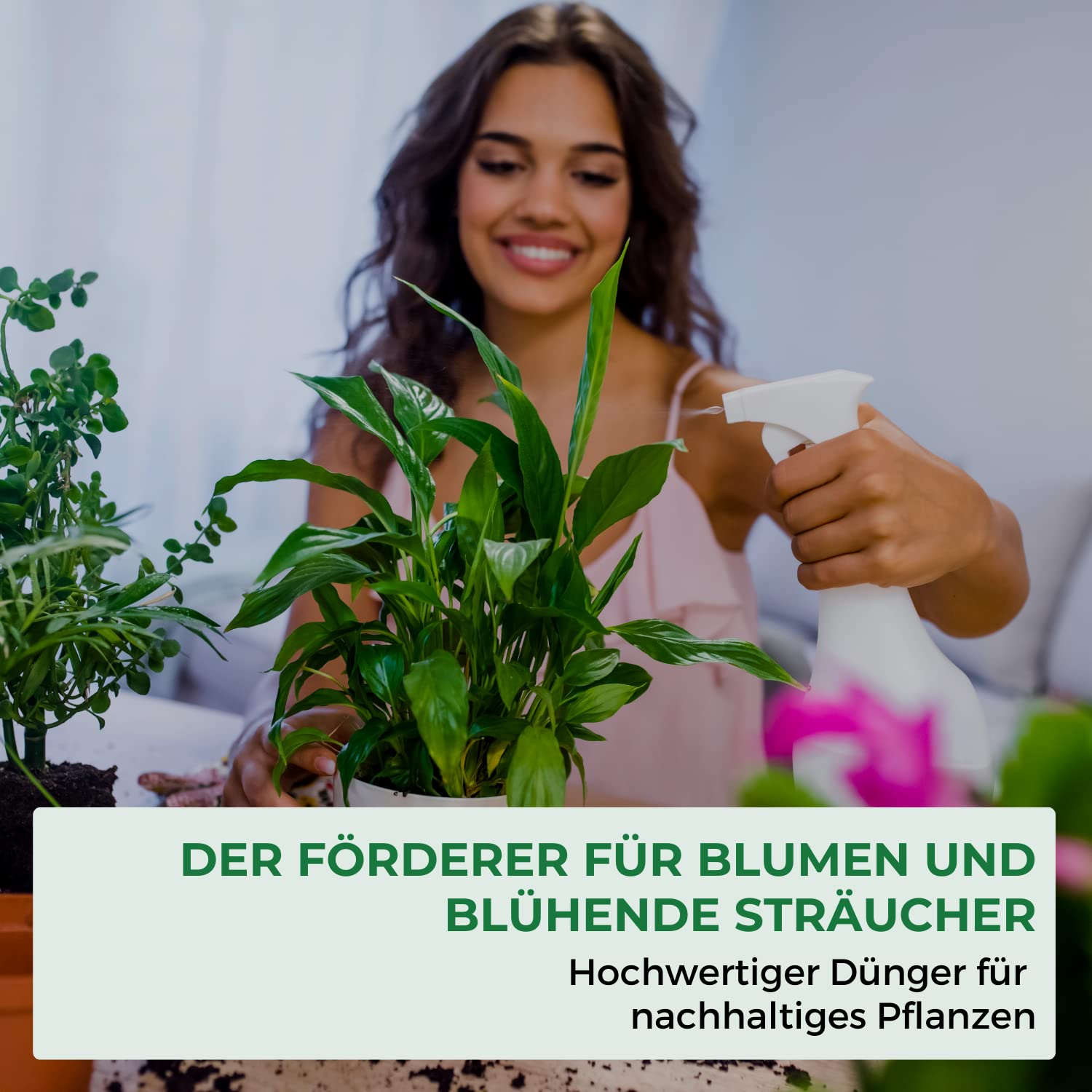 Allflor Blumendünger Universal Flüssigdünger I 8 x 1 L I Flüssiger Spezialdünger in der 1L Flasche I Flüssig-Dünger mit besonderer Nährstoff-Kombination für alle Zimmer- und Balkonpflanzen