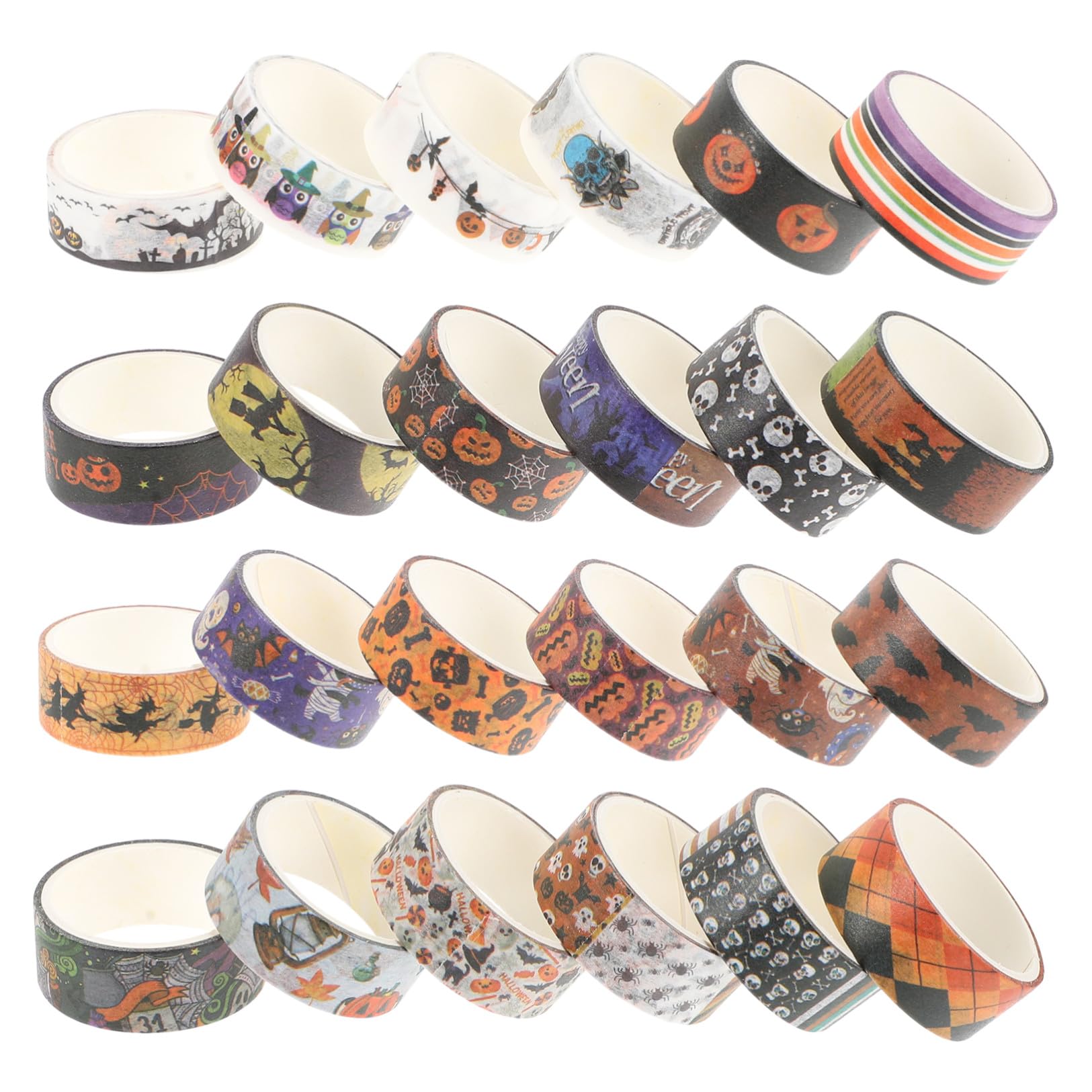 SEWACC 168rollos Cintas Washi De Halloween De Autoadhesivos para Manualidades y Scrapbooking