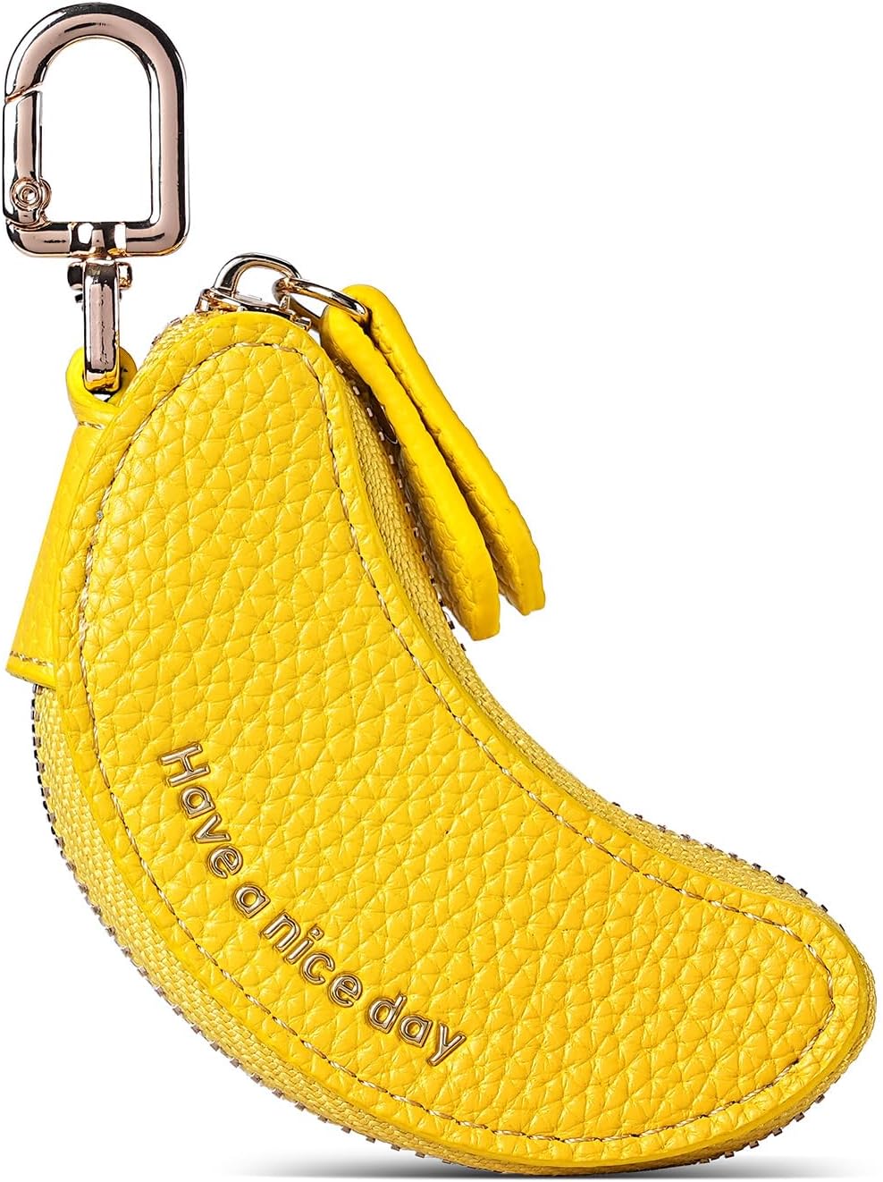 Dreuyet Fruit Coin Purse Keychain Leather Mini Wallet Keychain