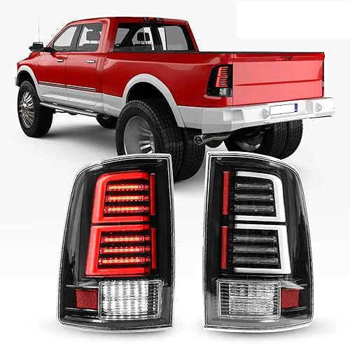 Luces traseras LED completas para Dodge Ram 1500 2500 3500 2009-2018 luces traseras secuenciales DRL intermitentes de repuesto para el lado del