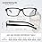 NORPERWIS Reading Glasses 5 Pairs Quality Readers Spring Hinge Glasses for Reading for Men and Women (5BLACK, 6.00)