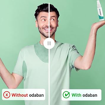 odaban antiperspirant deodorant, clinical strenght & protection, deodorant for men & women for excissive sweating and Hyperhidrosis, fragrance-free 1 oz (Pack Of 1)
