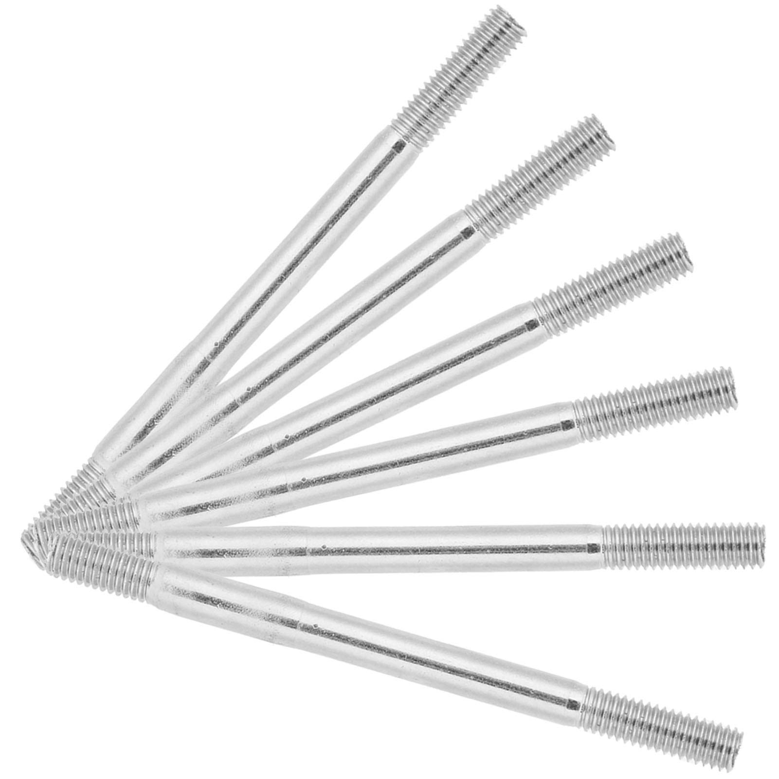 Juego de Espárragos de Carburador, 4 Piezas de Espárragos de Carburador Confiables de 3,5 Pulgadas de Longitud, Rosca de 5/16 Pulgadas de Alta Resistencia con Espaciadores para