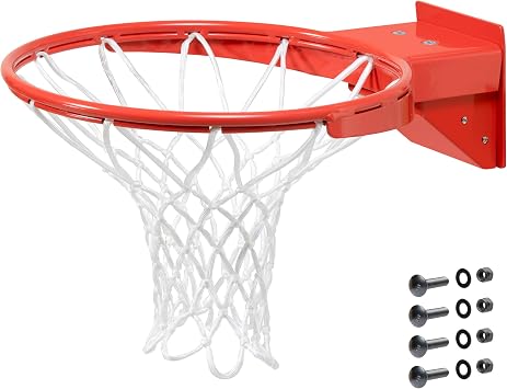 Goalrilla 180 Breakaway Basketball Goal Rim Flexes 180 Degrees, Orange B2609W