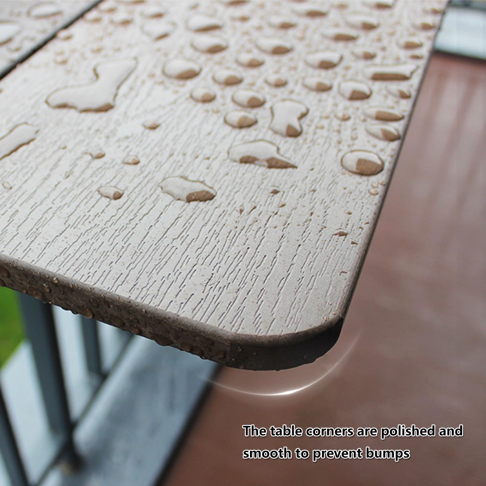 Tavolo for ringhiera del balcone,tavolino da balcone,tavolino da balcone esterno,Tavolo da ringhiera regolabile for balcone sospeso,Adatto a ringhiere larghe da 1 a 22 cm(L100*w37cm/L39.4*W14.6IN)