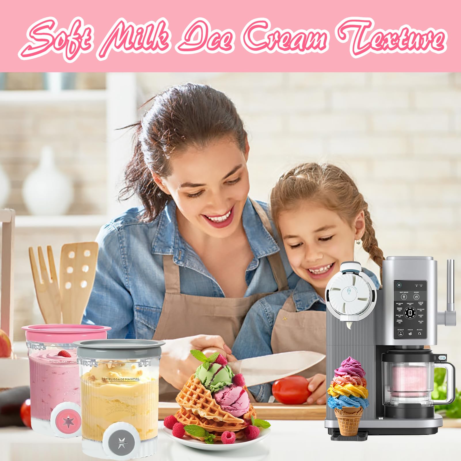 Creami Containers Lot De 4 Récipients De Rechange Pour Ninja Creai Pints Et Couvercles Récipients à Crèe Glacée Ninja Creamy