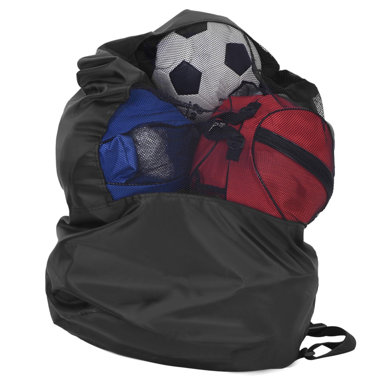 Leapiture Ball Mesh Bag Basketball Mesh Bag Large Ball Storage Bag Portable Football Mesh Bag Balls Sports Mesh Drawstring Storage Bag for Schools Companies