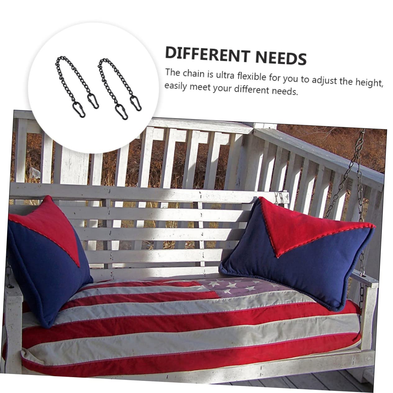 IWOWHERO Lot De 2 Chaînes De Balançoire En Acier Inoxydable Pour Hamac, Sacs De Frappe Suspendus