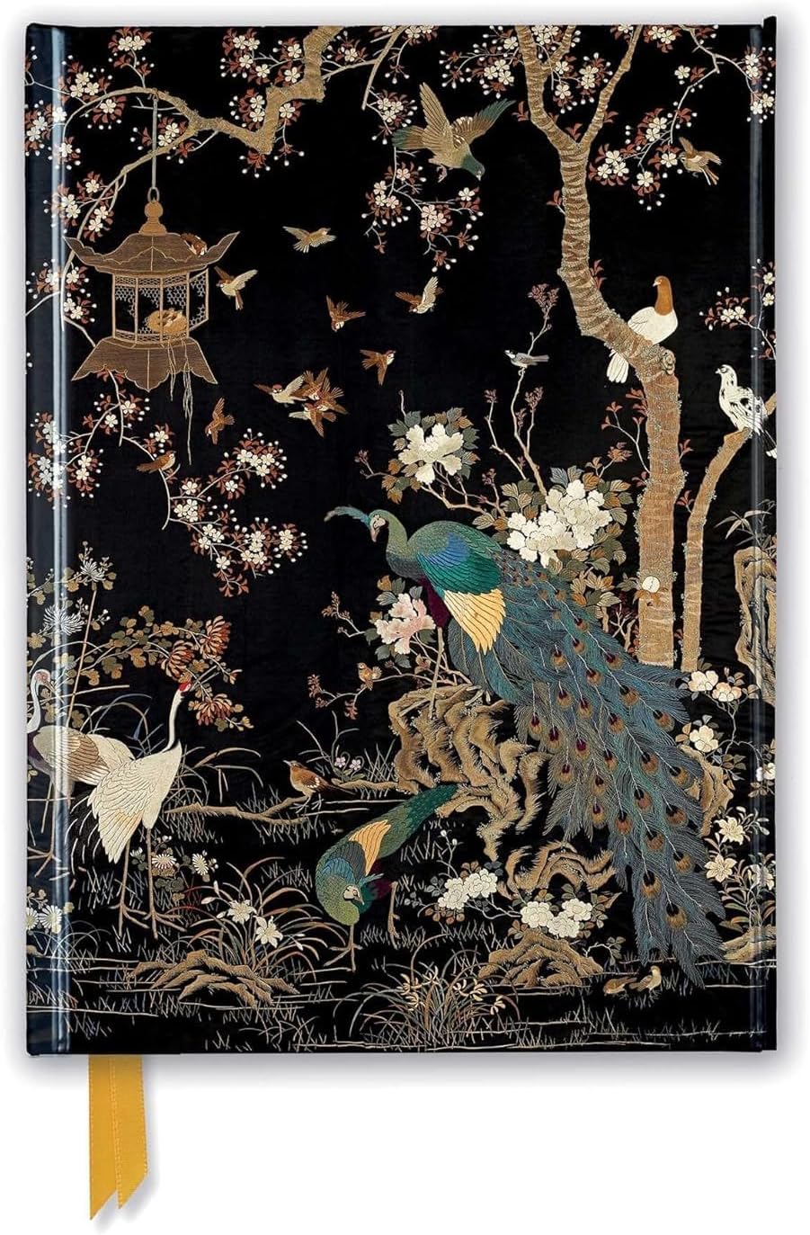 Ashmolean Museum: Embroidered Hanging with Peacock (Foiled Journal) (Flame Tree Notebooks)