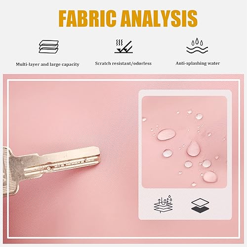 Miniatura 5 de Large Tote Beach Bag - Top Zipper Closure - Stylish Design - Tote Shoulder Bag For Gym Beach Travel