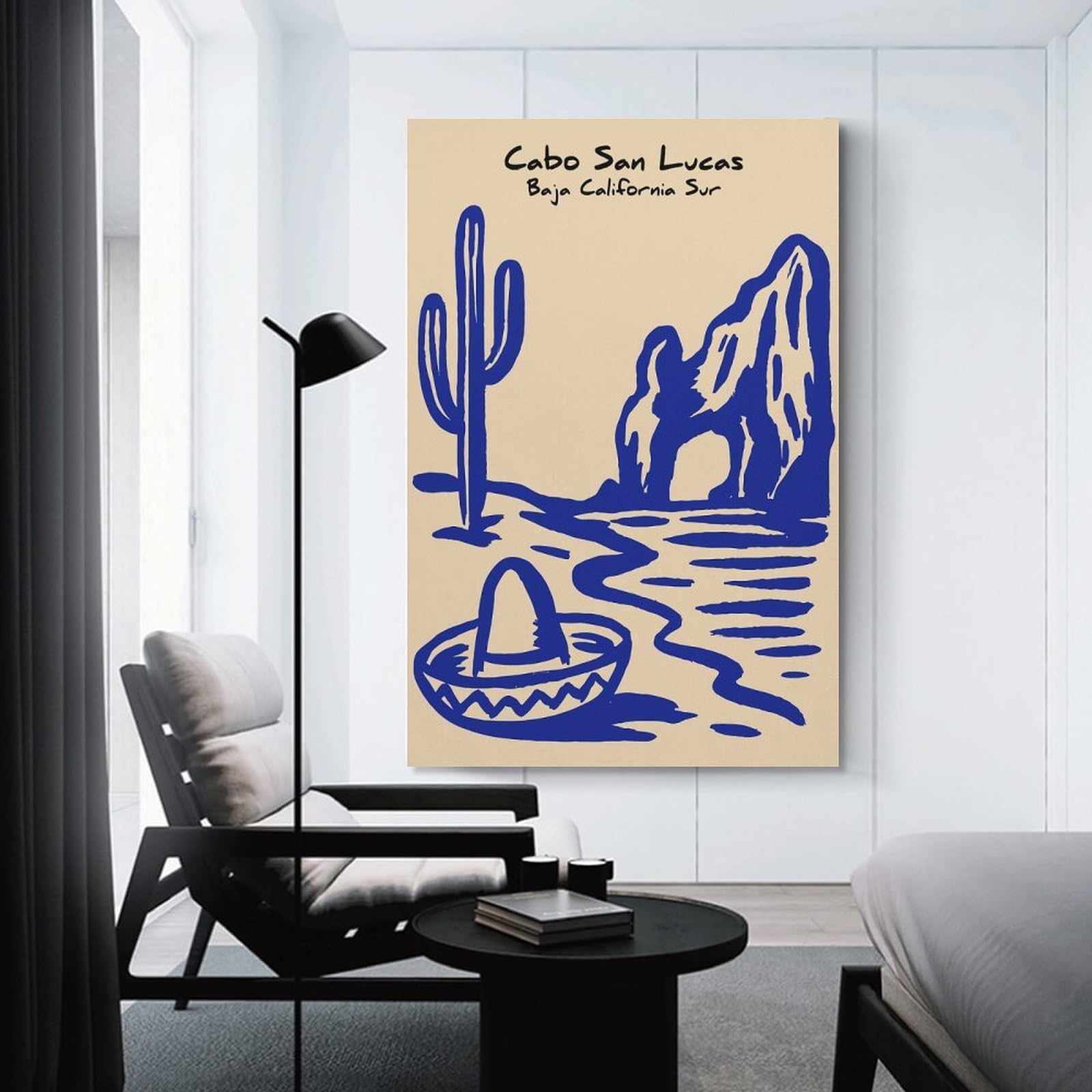 Junmoney Cabo San Lucas Desert Landscape Canvas Wall Decor 20x30inch(50x75cm), for Lounge, Bedroom Or Personal Spaces, A Wall Art Gift for Fresh Interiors