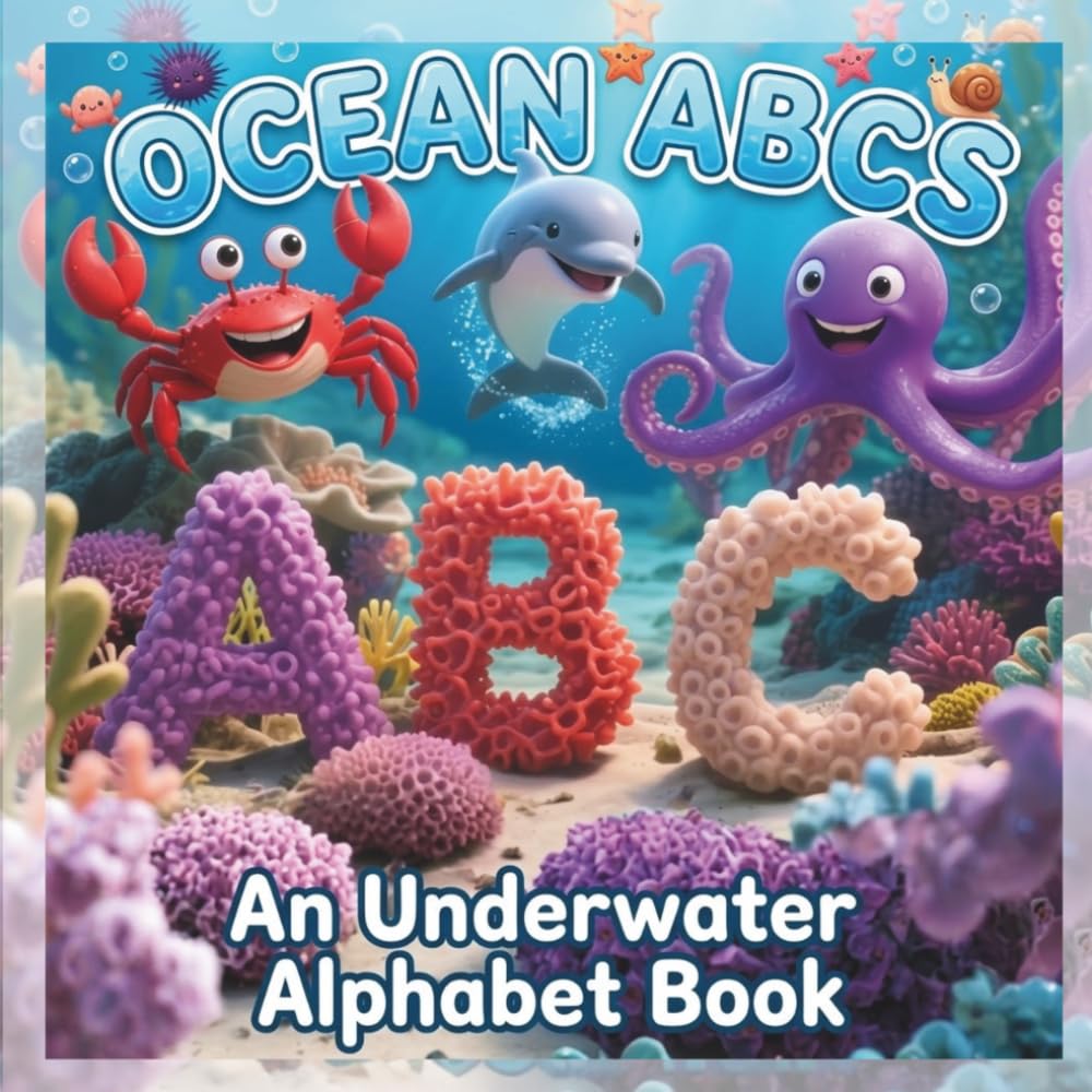 Ocean ABCs: An Underwater Alphabet Book: A Fun Sea Life ABC Book for Kids to Learn Letters and Early Reading Skills