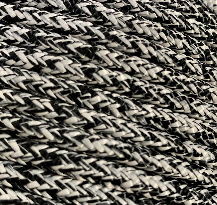 Nautos Dy PES - High Performance Rope - Dyneema Core with Polyester Cover - Sell by Foot (Black and Green, 6mm)