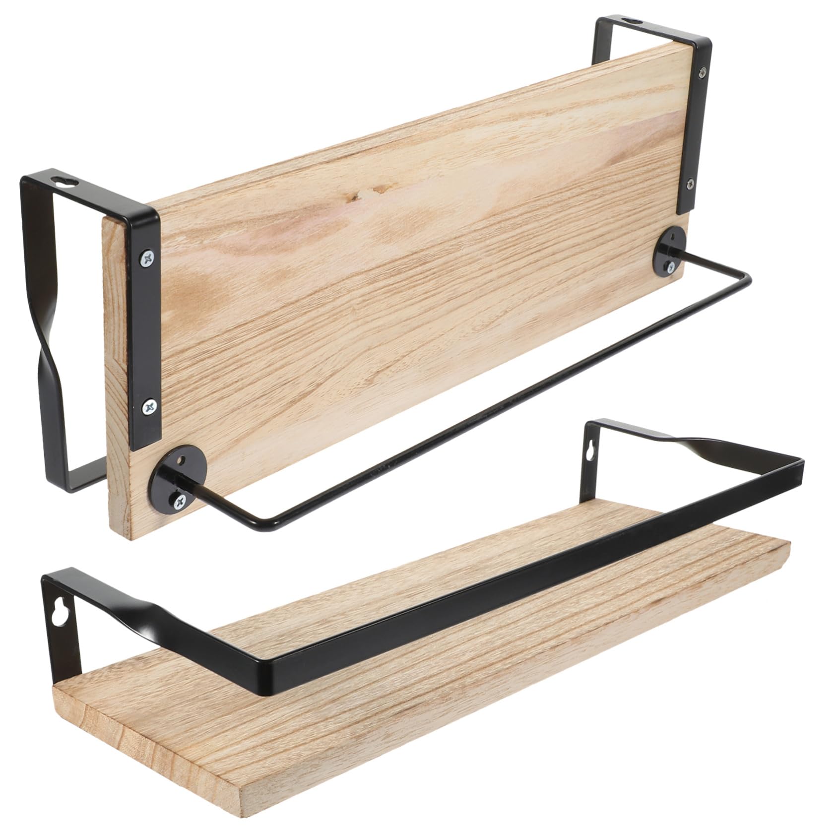 Étagère murale bois flottante design discret pour rangement et petite déco