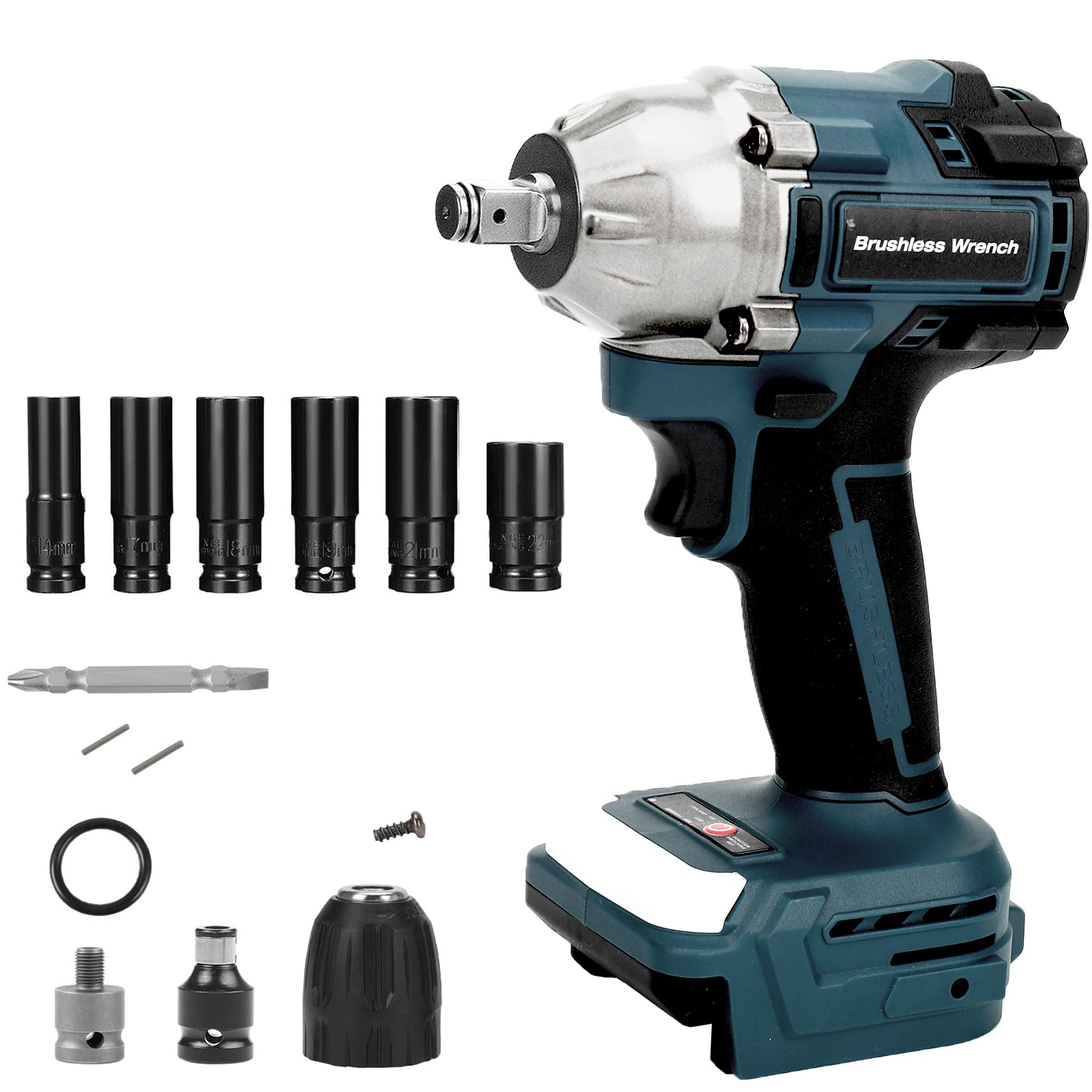 Atornillador de impacto inalámbrico compatible con Bosch GBA 18 V