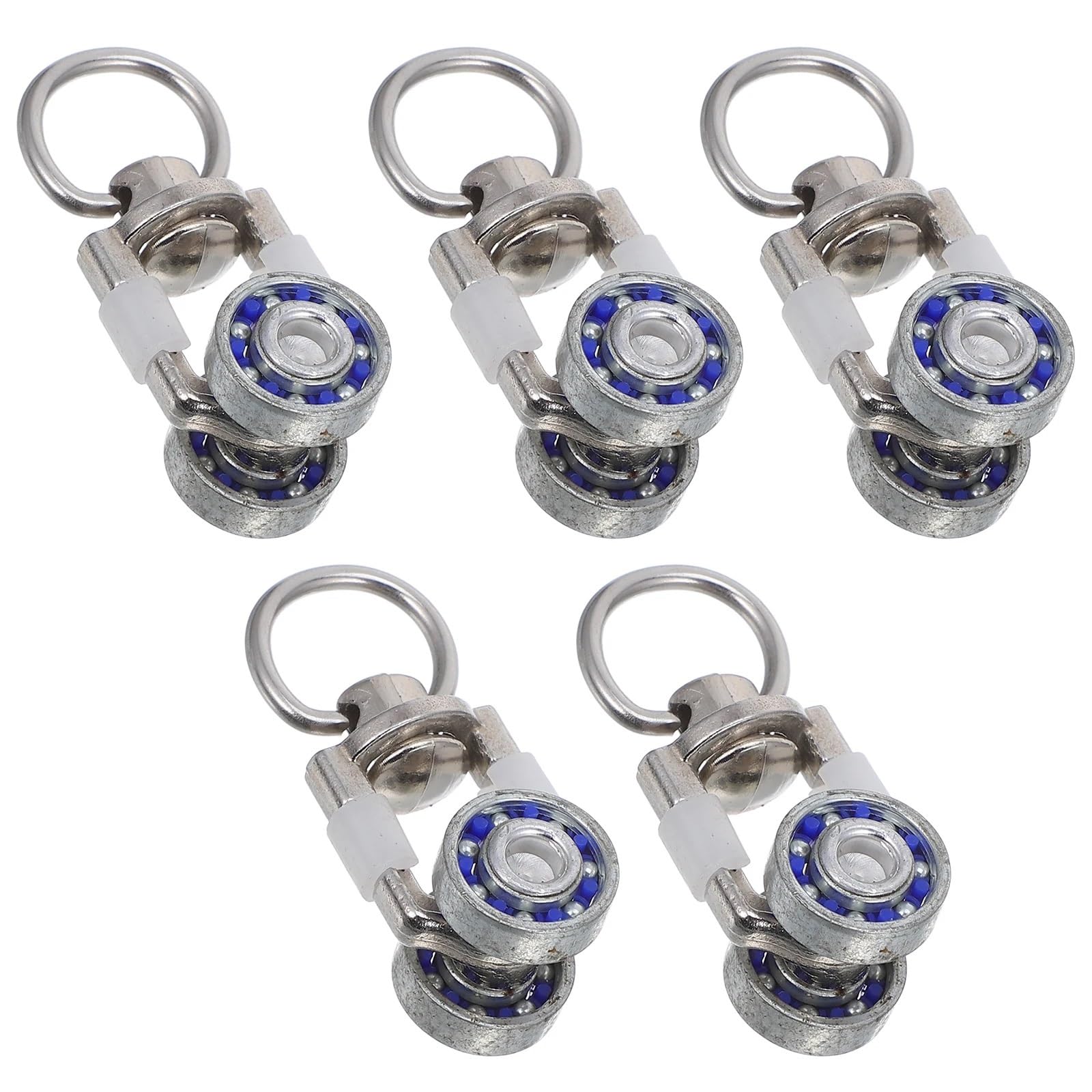 Xinglongs Curtain Track Rollers 15Pcs Metal Bearing Curtain Rollers, Pulley Wheels for Drapery Track For Window Shower Curtain Tracks