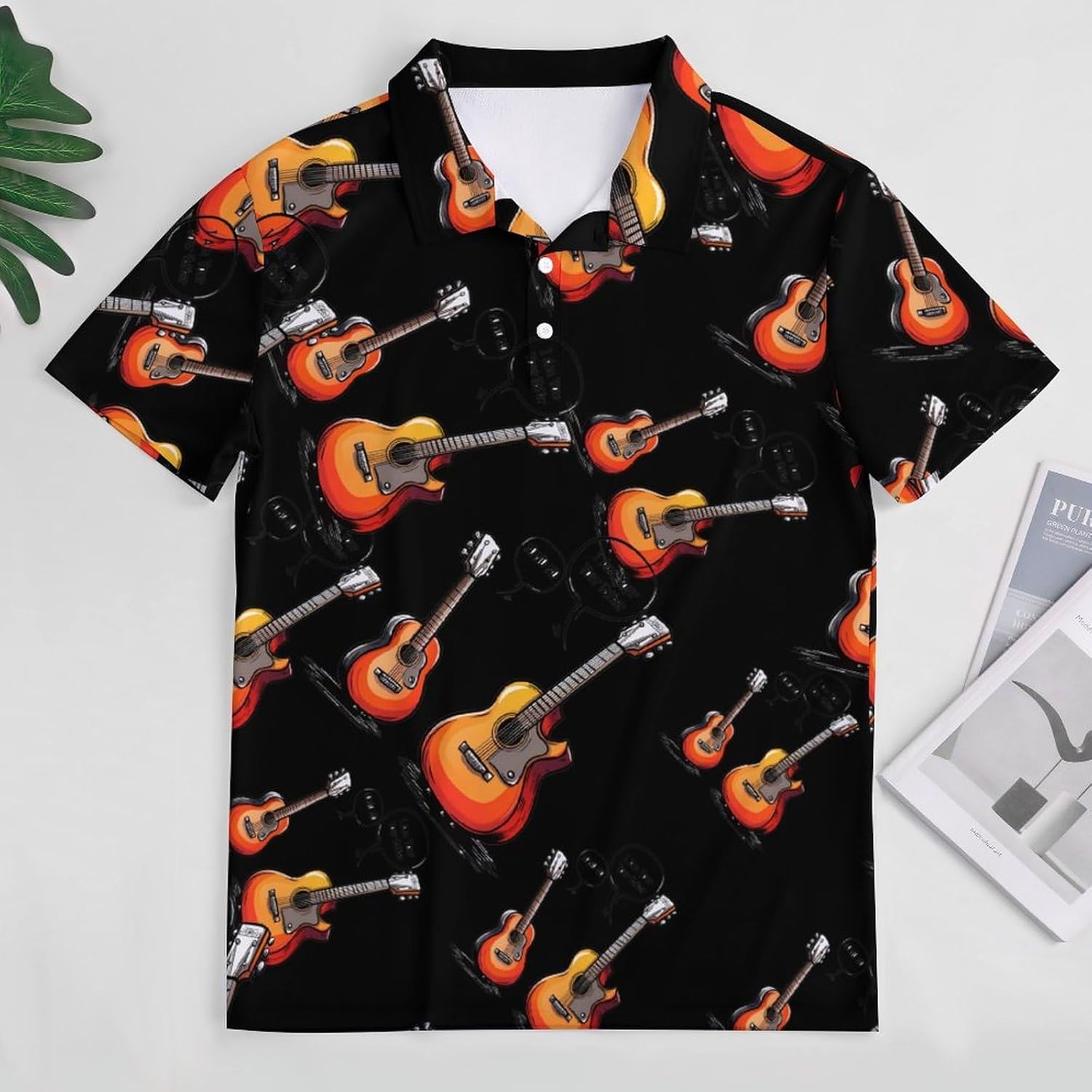 I Am Your Father Guitar Music Womens Golf Polo Shirts Summer Short Sleeve Collared 3 Buttons T Shirt Activewear Tops