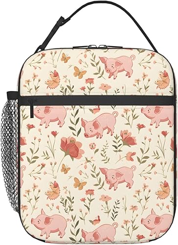 Miniatura 8 de Lonchera térmica para niños y niñas, lonchera reutilizable para la escuela, oficina, trabajo, picnic, viajes, lonchera de oso negro Lunch Box