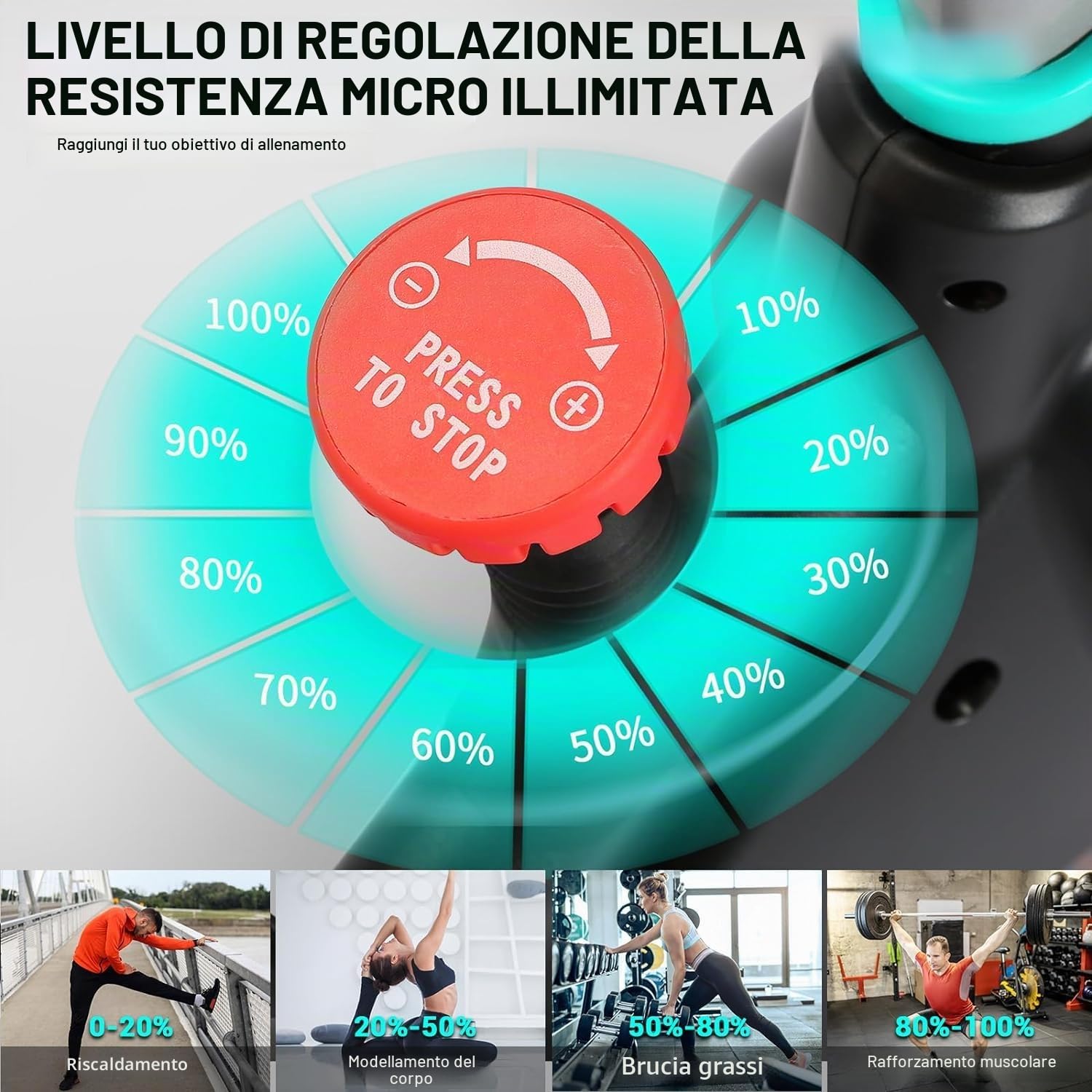 [2025 Aggiornato]Wenoker Cyclette Spinning, Resistenza Magnetica Regolabile, Esercizio a Sedile Comodo e Schermo, Allenamento Cardio Home Trainer, Capacità di carico 160 kg