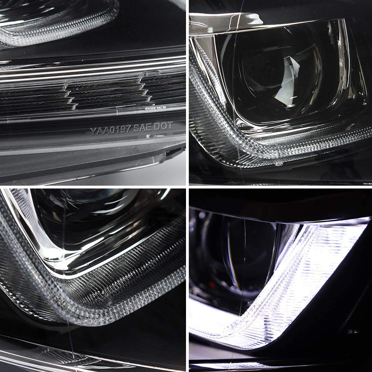 Buy VLAND LED DRL Headlights Compatible for VW Golf 6 MK6 TSI 2008