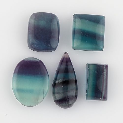 Miniatura 2 de CRYSTALIS Wholesale 5pcs Natural Bloodstone Loose Gemstone Bulk Cabochons Jewelry Making Supply, Mine From Madagascar, Chakra Energy & Healing