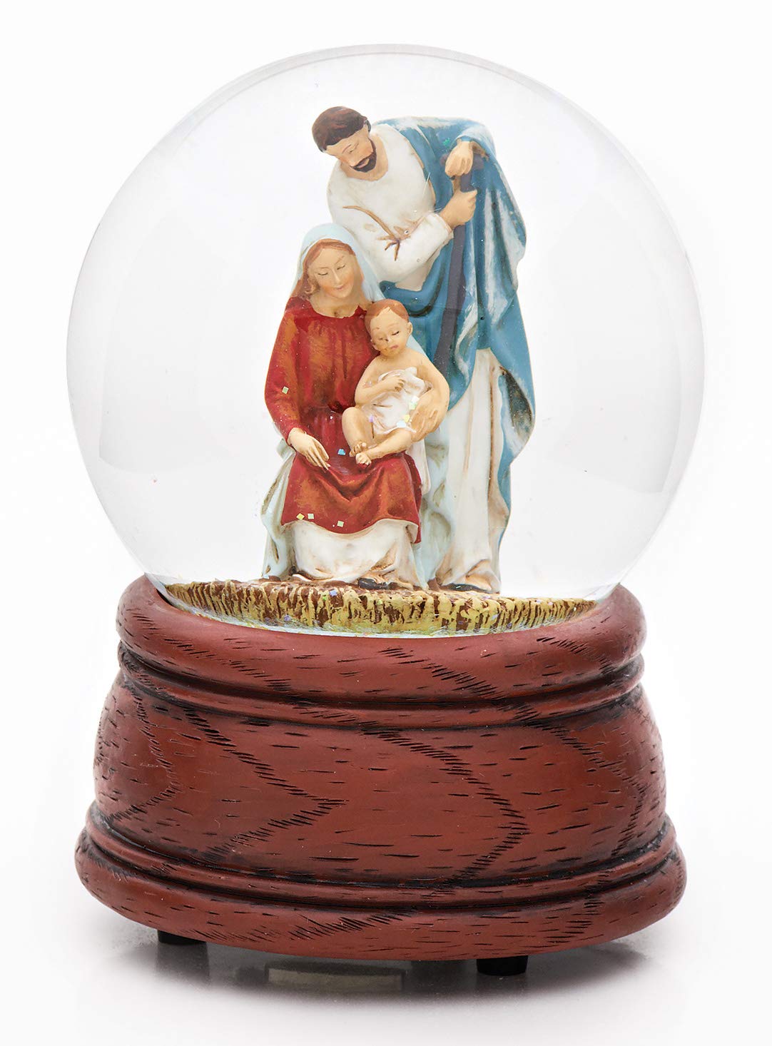 Josephs Studio Holy Family glitterdome