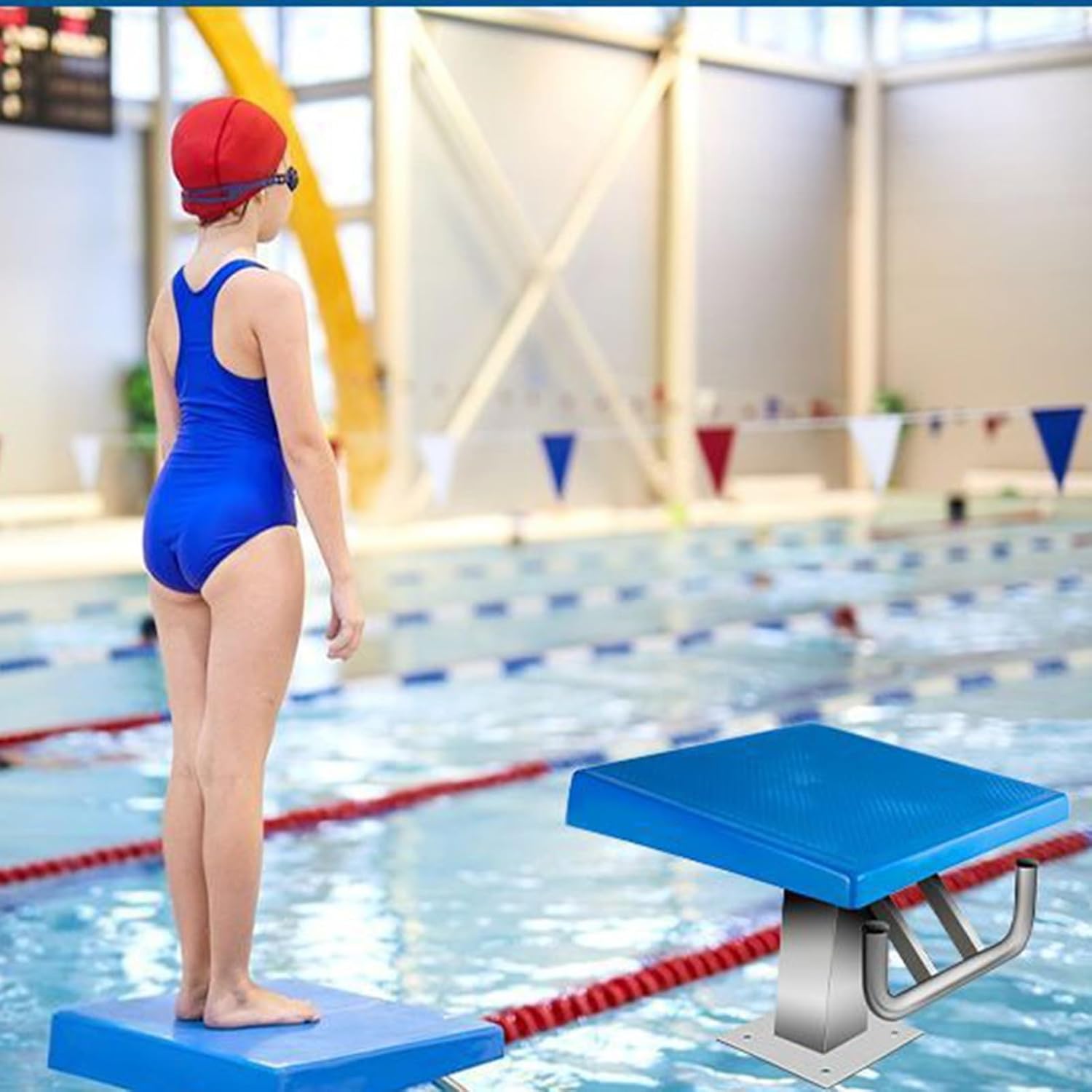 Pool Diving Platform, Professional Standard Pool Diving Board, Heavy Duty Stainless Steel Competition Diving Equipment for Stadiums