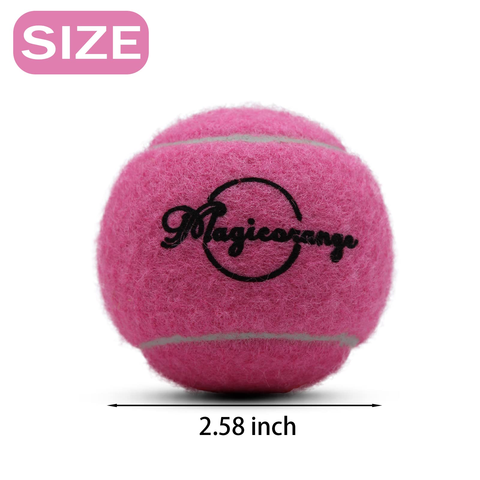 Magicorange Tennis Balls, 12 Pack Advanced Training Tennis Balls Practice Balls - Image 2