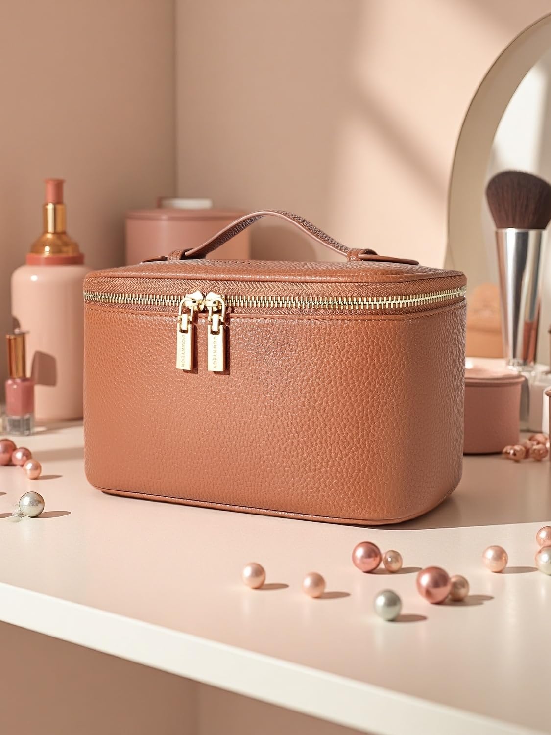 ROWNYEON Cosmetic Bag Makeup Travel Organizer