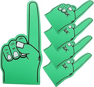 ARTSEWPLY Ánimo Guantes Dedo De Espuma Gigante Apoyos De Los Fanáticos Del Concierto Accesorios Pompones De Mano De Espuma Dedos Gigantes De Espuma Juguete Amarillo Color Aleatorio