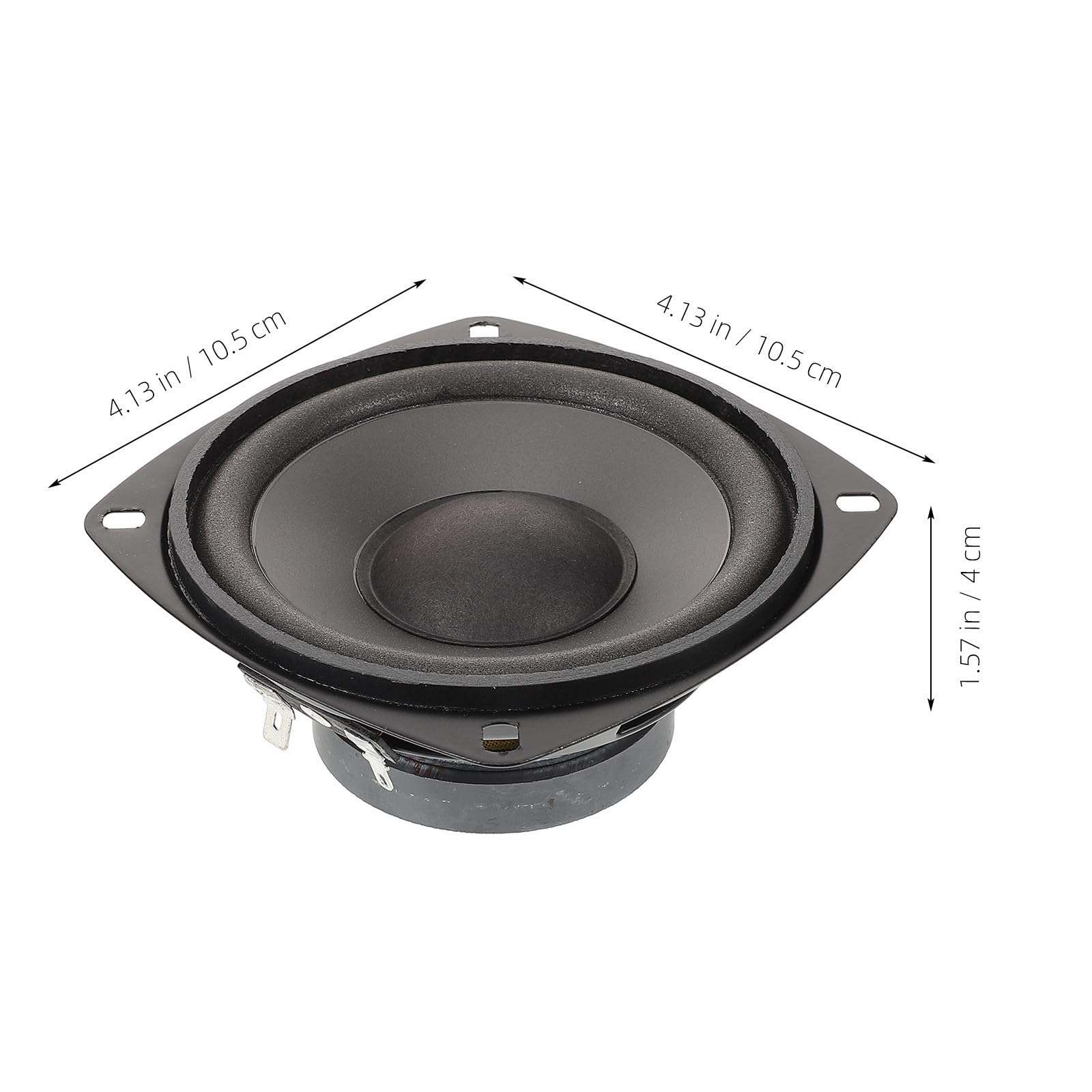 USHOBE Bocina Coaxial para Coche 600w 12v 4 Ohmio, Hierro PP Negro
