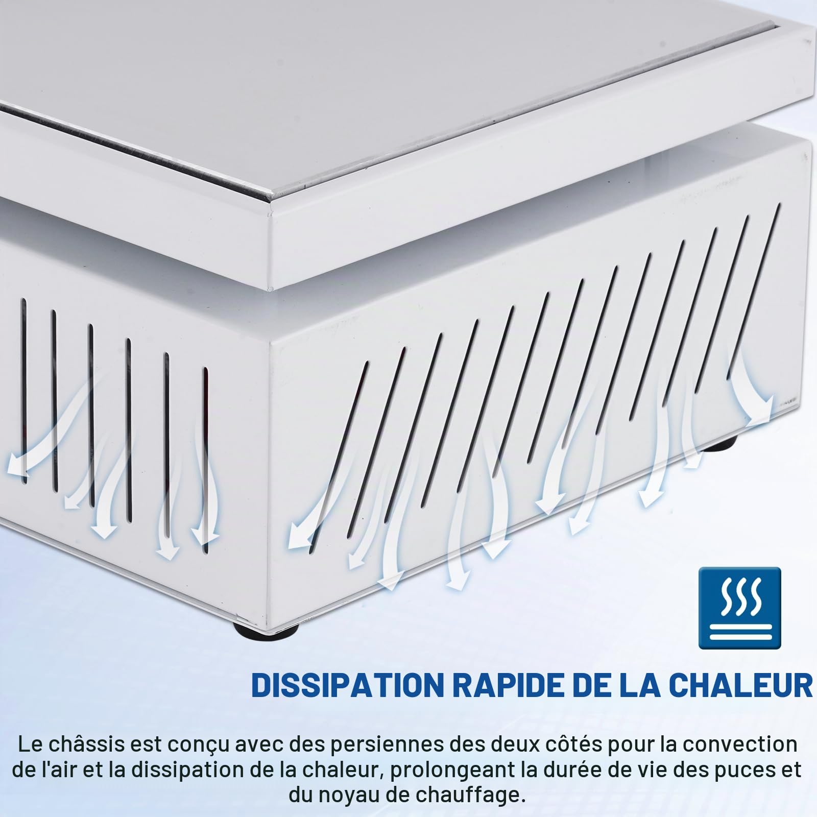 YUCHENGTECH Plaque Chauffante de Soudure 200x200mm 0-400℃ Réglable 700W