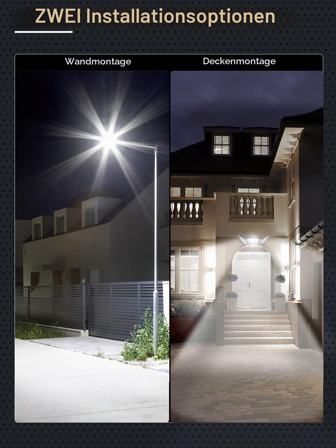 300W LED Strahler Außen, IP65 Wasserfest Fluter Superhell 6500K Kaltweiß Außenleuchte 30000LM Außenstrahler Flutlicht Scheinwerfer für Sportplatz Garage Garten Hinterhof