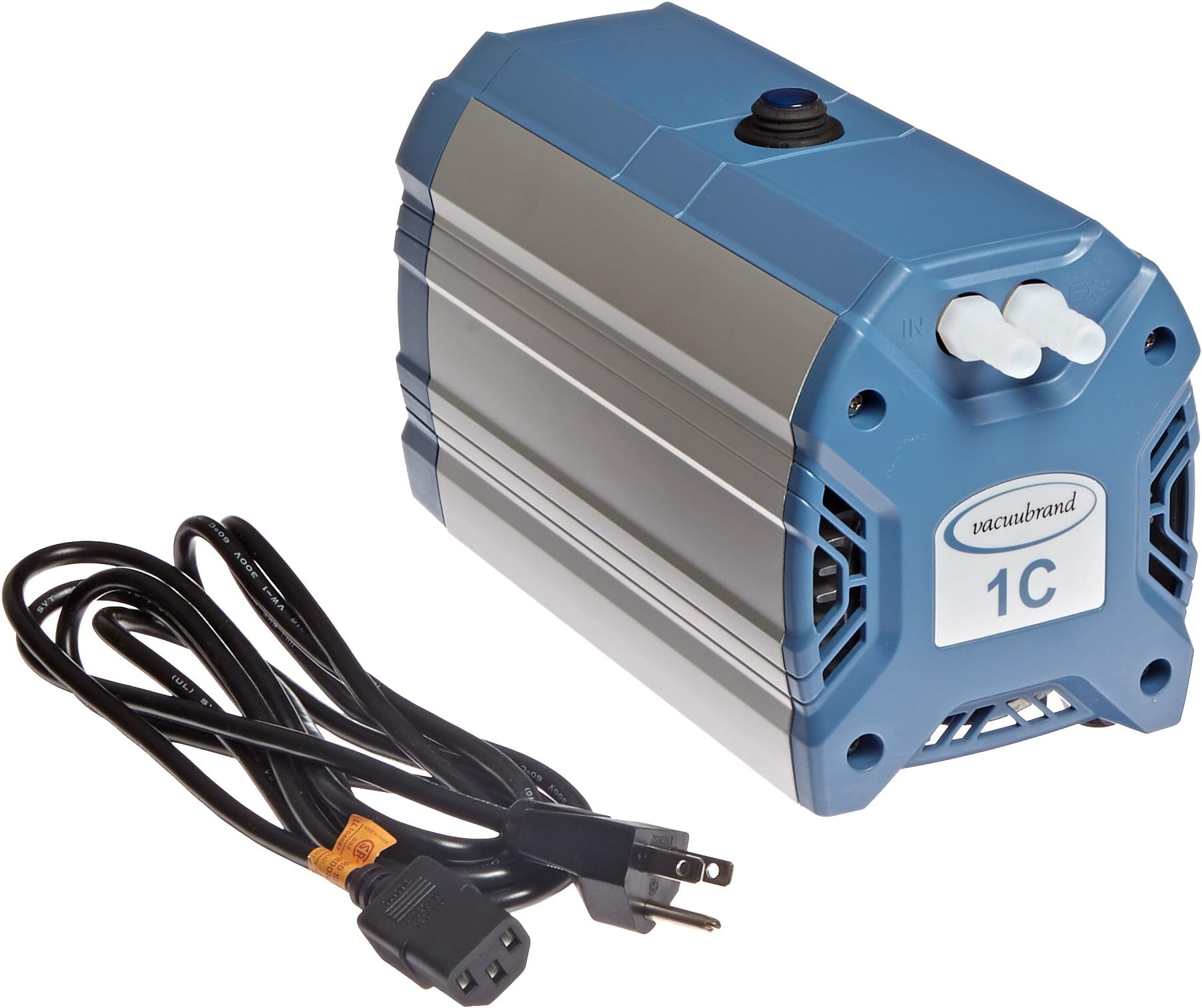 Vacuubrand721103 Compact Oil-Free Diaphragm Vacuum Pump, Model ME1C, 14 LPM, Corrosion Resistant, 100 to 120V