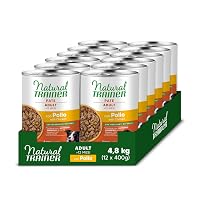 Natural Trainer Medium-Maxi Cibo Umido per Cani Adulti - Paté con Pollo 12 x 400g