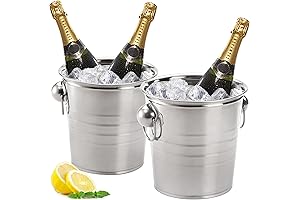 ZENFUN 2-Pack: 3-Quart Ice Bucket Chiller with Lid