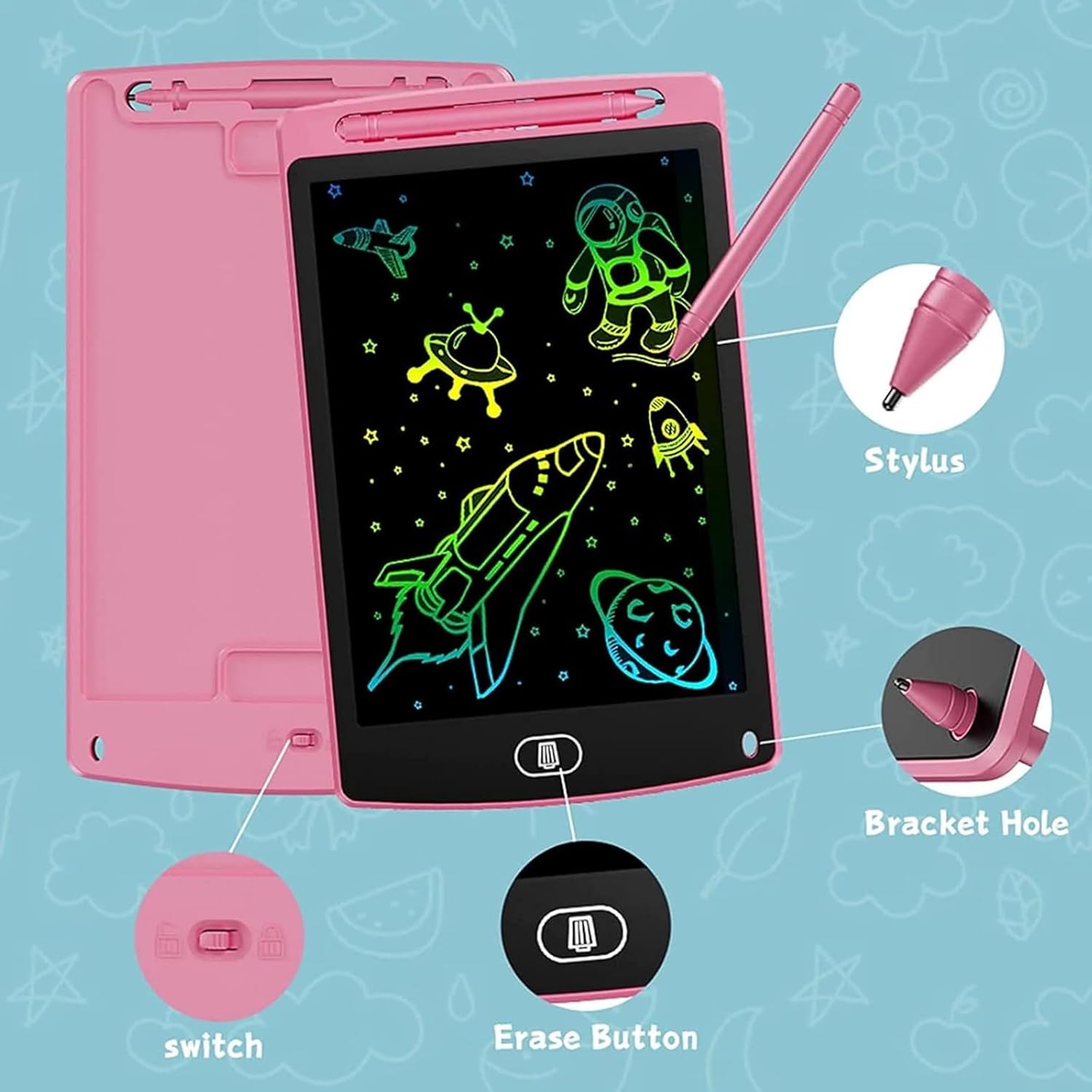 LCD Writing Tablet for Kids, Electronic Drawing Writing Board, Learning Educational Toddler Drawing Board Toys for Age 6+Years Old Boys Girls 16inch - Image 3