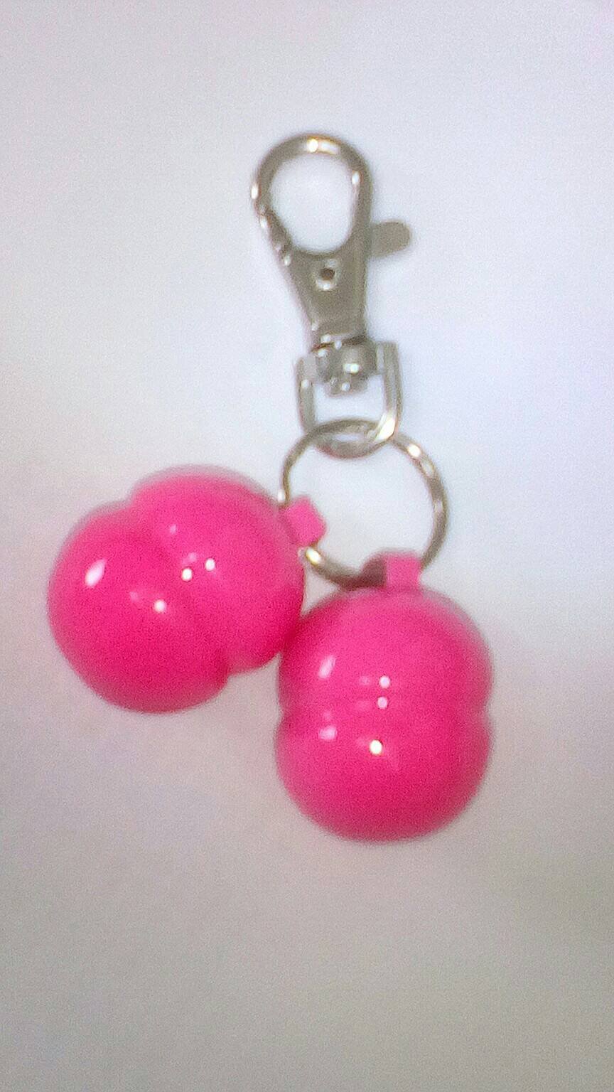 GB Falconry Pink Quality Lahore Bells for Dogs Size 7(A Pair with Lobster Clasp & split ring)